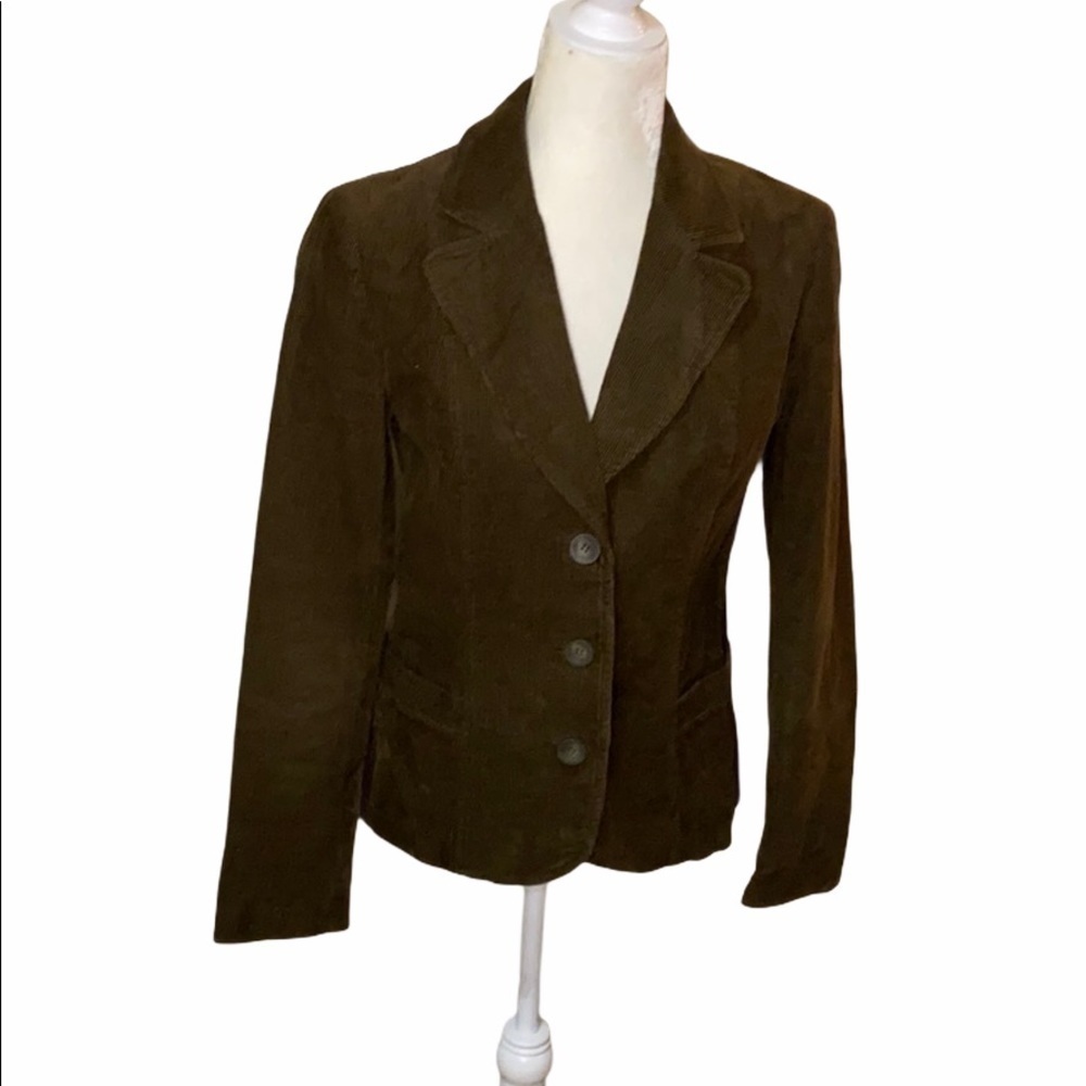 Zara button front brown corduroy Jacket